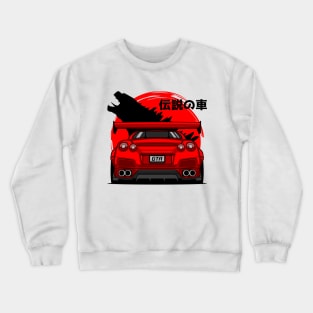 Red GTR R35 Rear Crewneck Sweatshirt